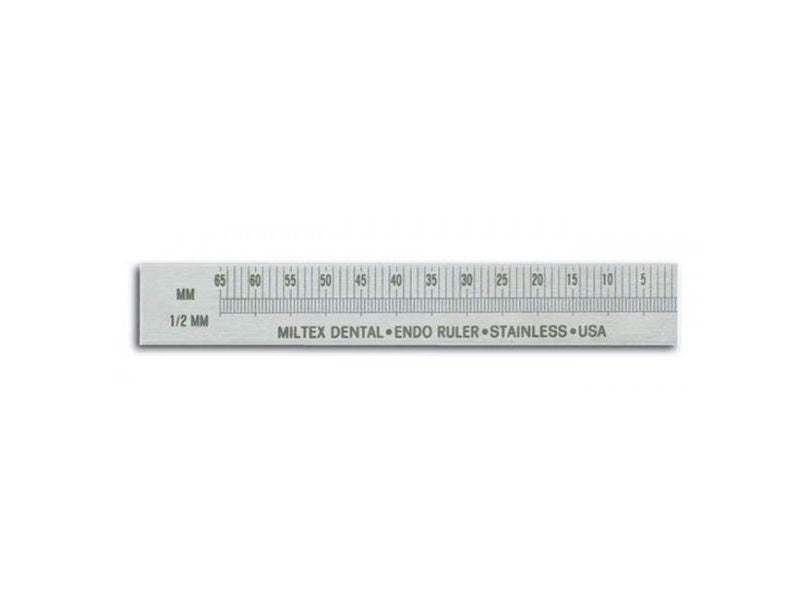 Unitary Endo Ruler stainless steel right hand 3 inch, Ruler only, no ring- 1PC