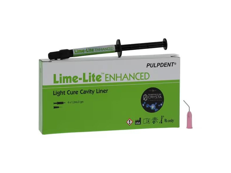 Pulpdent Lime-Lite Enhanced Cavity Liner 4 Syringes Kit