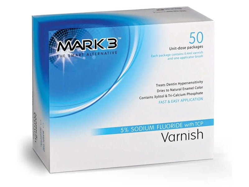 MARK 3 Varnish 5% Sodium Fluoride with TCP 50 UNIDOSES