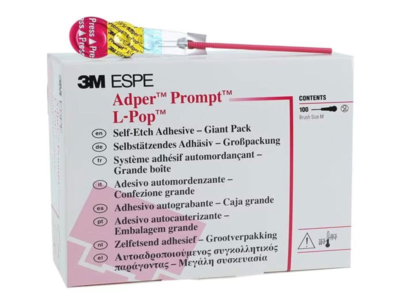 3M ESPE Adper Prompt L-P Giant Pack, One-Step Unit-Dose Self-etch Adhesive System 40 APPLICATORS