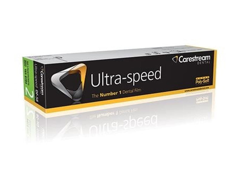 Carestream (Kodak) Ultra-speed DF-58 #2 Dental X-Ray Film in a 1-Film Super Poly-Soft 150PCS