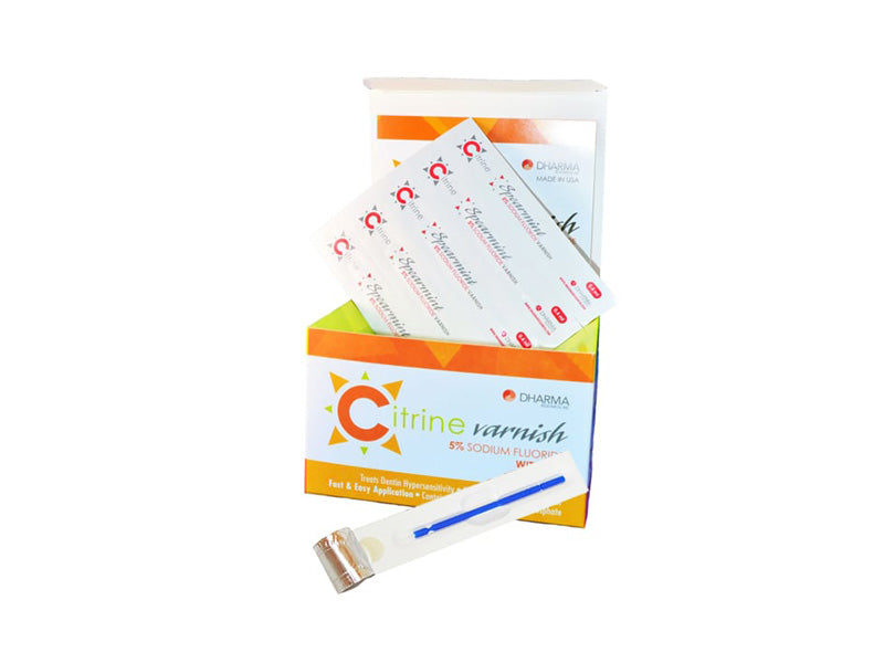 Dharma Research Citrine Varnish 5% Sodium Fluoride with TCP Unidose 50PCKGS