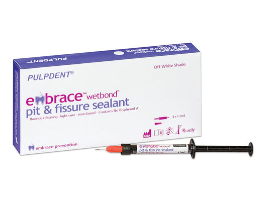 Pulpdent Embrace Pit & Fissure Sealant 1 x 3ML syringe