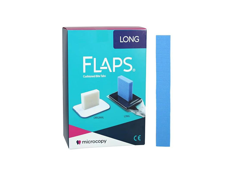 Microcopy FLAPS Long for Dental X-Ray Film & Digital Sensor Cushioned Bite Tabs 375 TABS