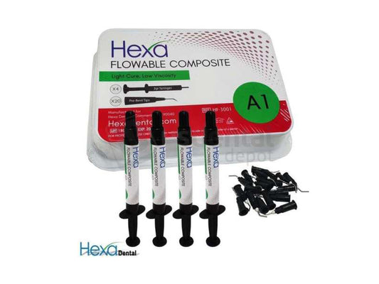 Hexa Flowable Composite Light Cure Low Viscosity Syringe