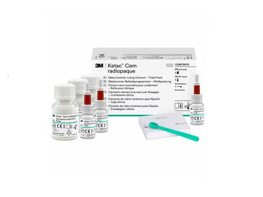 3M ESPE Ketac Cem triple Kit Dental Cement Package Glass lonomer Luting Cement