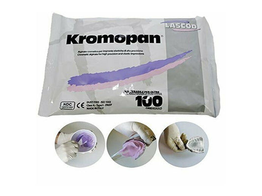 Lascod Kromopan Color Changing Alginate Dust Free 1LB pouch