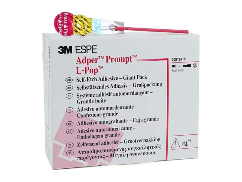 3M ESPE Adper Prompt L-Pop Self-etch Adhesive One-Step Unit-Dose 100 Applicators