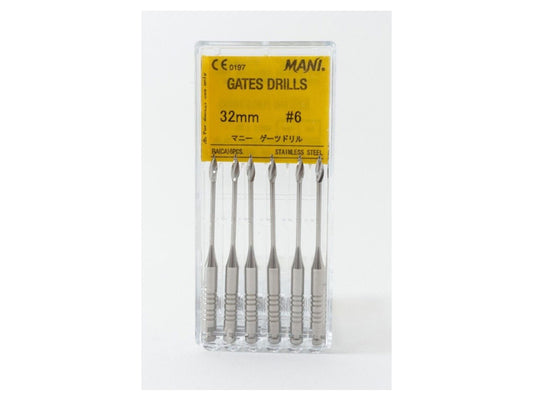 Mani Japan Dental Gates Glidden Drills 32MM 6PCS