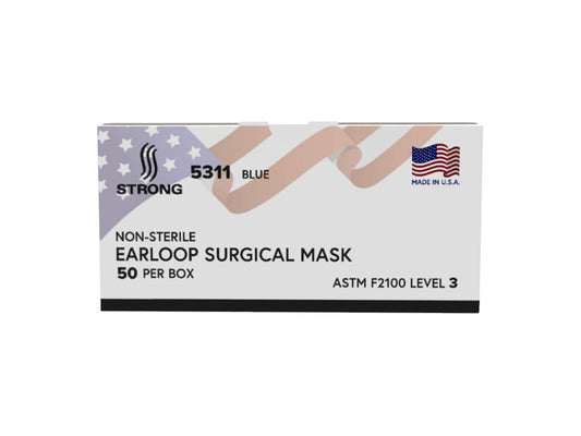 Dental Medical Ear-Loop Face Masks ASTM Level 3 STRONG 5311 50PCS