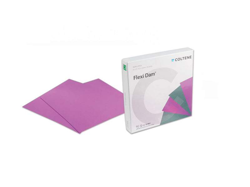 Hygenic Flexi Dental Dam 6" x 6" Medium Gauge Violet Unscented Non-Latex