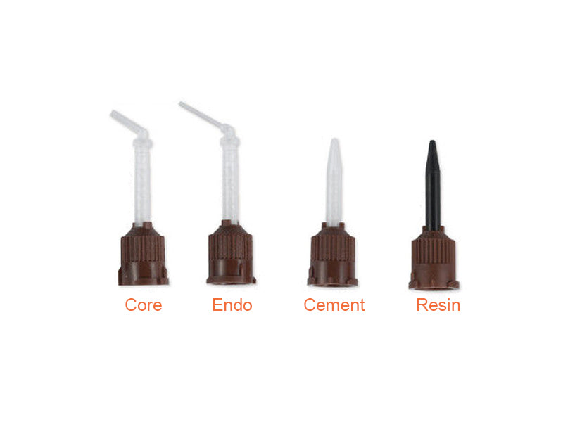 Unitary High Performance Mixing Tips Brown, fits most of the popular brands 24PCS