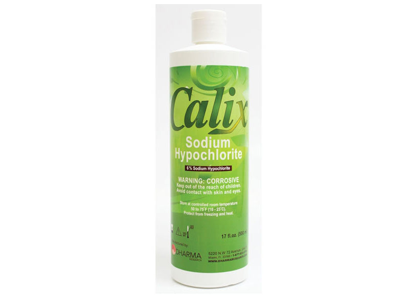 Dharma Research Calix Sodium Hypochlorite Solution 6% Concentration 17oz. 500ML/ Bottle