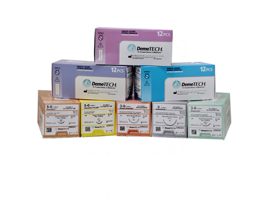 DemeTech Surgical Suture 12 PCS