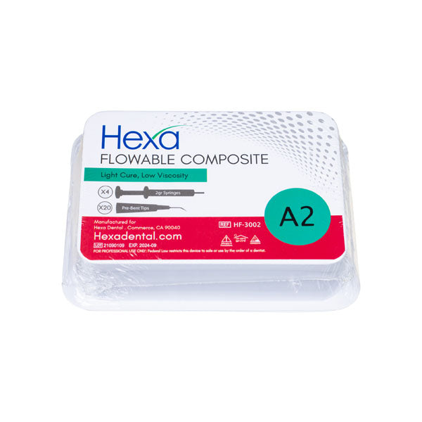 Hexa Flowable Composite Light Cure Low Viscosity Syringe – Unitary Dental